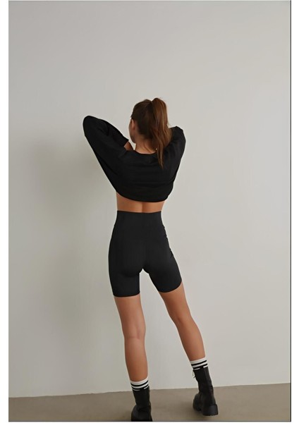 Toparlayıcı Kadın Şort Siyah Günlük Mini Deniz Şortu modelleri