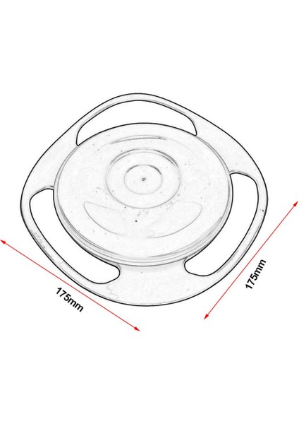 360 Derece Dönebilen Bebek Besleme Tabakları Benzersiz Dökülmeye Dayanıklı Tabaklar Gyro Kase Çok Renkli Karışık (Yurt Dışından) modelleri