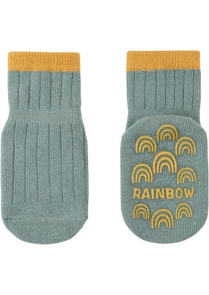 Sevimli Bebek Çorap Kaymaz Yenidoğan Bebek Kız Erkek Kısa Çorap Kauçuk Taban ile Bahar Sonbahar Bebek Yürümeye Başlayan Kat Çorap (Yurt Dışından) fiyatları