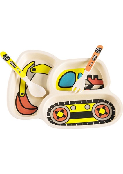 Srıwen 3 Adet/takım Bebek Çanak Sofra Çocuk Karikatür Araba Besleme Kasesi Yemekleri Çocuklar Doğal Bambu Elyaf Yemek Takımı Çatal Kaşık Plaka (Yurt Dışından) fiyatları