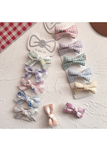 5 Adet/takım Sevimli Bebek Kız Saç Klipleri Ekose Tokalarım Çocuklar Şapkalar Kız Yay Çocuk Saç Klipleri Bebek Aksesuarları Seti (Yurt Dışından) modelleri