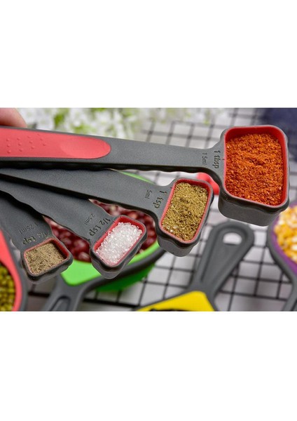 Katlanabilir Silikon Ölçme Bardak ve Kaşık Seti Pişirme Aletleri 4'lü Kaşık (Yurt Dışından) indirimleri