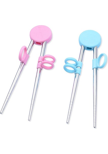 2 Çift Çocuk Eğitim Çubukları Lp Yemek Çubuklarını Yeniden Kullanılabilir Bir Yemek Aracı Olarak Kullanmayı Öğrenin (Yurt Dışından) fiyatları