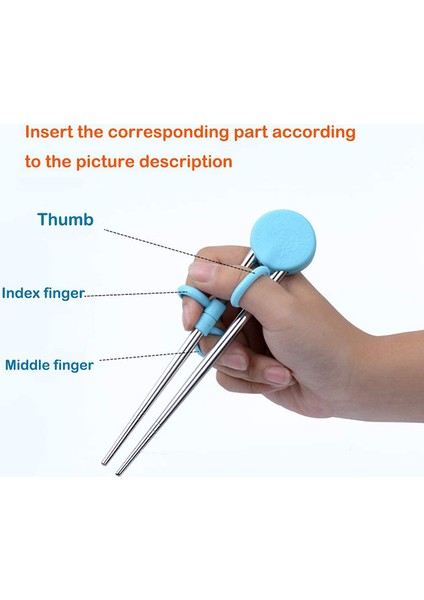 2 Çift Çocuk Eğitim Çubukları Lp Yemek Çubuklarını Yeniden Kullanılabilir Bir Yemek Aracı Olarak Kullanmayı Öğrenin (Yurt Dışından) modelleri