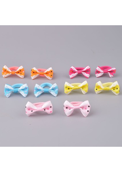 10 Adet/grup Sevimli Yaylar Bebek Saç Bantları Elastik Kızlar Lastik Bantlar Güzel Nokta At Kuyruğu Tutucu Çocuk Saç Aksesuarları (Yurt Dışından) fırsatları