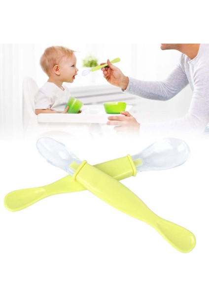 2 Adet Bebek Kaşıkları Gıda Sınıfı Silikon Yumuşak Uçlu Bebek Besleme Kaşığı Eşyaları (Yurt Dışından) fırsatları
