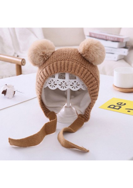 Baba & Mumya Çift Ponpon Bebek Şapka Bere Örme Kış Sıcak Bebek Erkek Bebek Kız Şapka Kap Kulak Koruyucu Çocuk Şapka Çocuk Kasketleri Seviyorum (Yurt Dışından) fırsatları