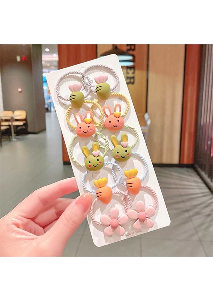 10 Adet Çocuklar Elastik Saç Bantları Kızlar Için Meyve Tavşan Çocuk Lastik Bant Karikatür At Kuyruğu Tutucu Saç Halkası Bebek Saç Aksesuarları (Yurt Dışından) fiyatları