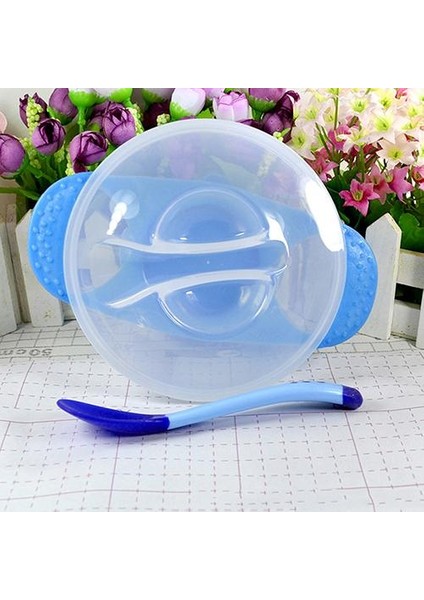 1 Takım Bebek Emme Kasesi Sıcaklık Rengi Değişen Kaşık Besleme Sofra Takımı (Yurt Dışından) modelleri