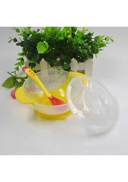 1 Takım Bebek Emme Kasesi Sıcaklık Rengi Değişen Kaşık Besleme Sofra Takımı (Yurt Dışından) indirimleri