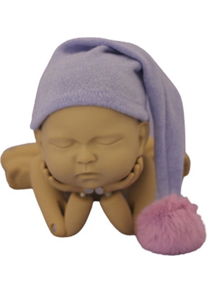 Unisex Bebek Bebek Örme Uzun Kuyruk Şapka, Erkek Kız Için Sevimli El Dokuması Örgü Kap Fotoğraf Sahne (Yurt Dışından)