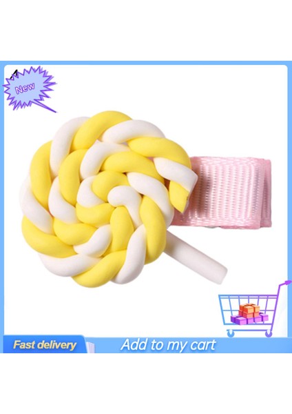 Sevimli Lolipop Bulut Gökkuşağı Saç Tokası Kızlar Saç Tokası Firkete Parti Şapkalar (Yurt Dışından)