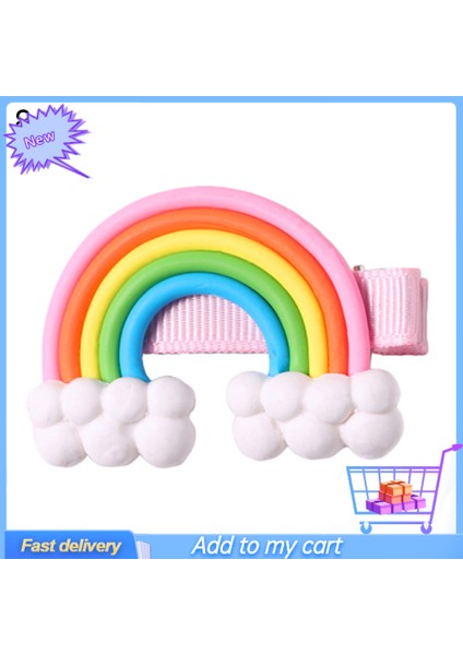 Sevimli Lolipop Bulut Gökkuşağı Saç Tokası Kızlar Saç Tokası Firkete Parti Şapkalar (Yurt Dışından) fiyatları