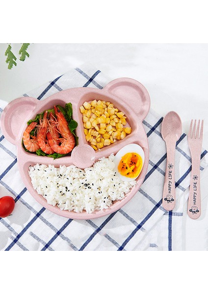 3 Adet/takım Bebek Kasesi Kaşık Çatal Besleme Gıda Sofra Karikatür Ayı Çocuk Yemekleri Yemek Yemek Takımı Anti-Sıcak Eğitim Yemek Tabağı (Yurt Dışından) fırsatları