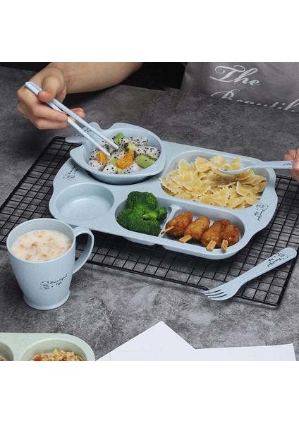 【happier】 6 Adet/takım Bebek Yürümeye Başlayan Kase Seti Kaşık Çatal Eğitim Yemek Kasesi Erkek Kız Gereçler Çocuklar (Yurt Dışından)