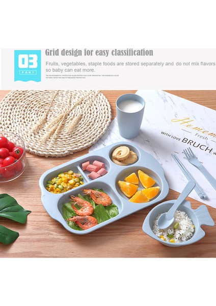 【happier】 6 Adet/takım Bebek Yürümeye Başlayan Kase Seti Kaşık Çatal Eğitim Yemek Kasesi Erkek Kız Gereçler Çocuklar (Yurt Dışından) fırsatları