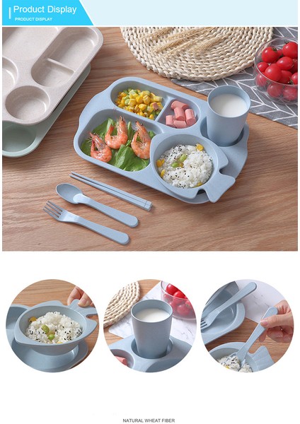 【happier】 6 Adet/takım Bebek Yürümeye Başlayan Kase Seti Kaşık Çatal Eğitim Yemek Kasesi Erkek Kız Gereçler Çocuklar (Yurt Dışından) indirimleri