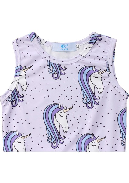 Bebek Kızın Karikatür Pony Romper Moda Kolsuz Örgü Iplik Etek Etek Üçgen Tulumlar (Yurt Dışından) modelleri