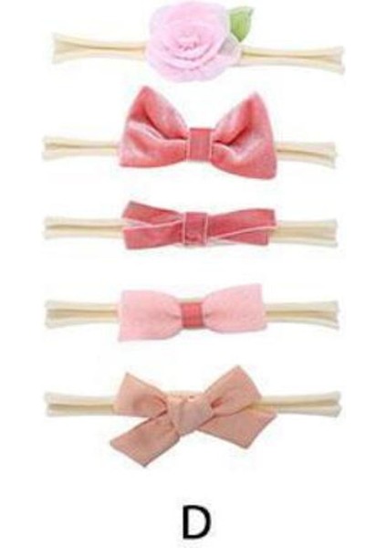5'li Paket Kız Bebek Kafa Bandı, Saç Bandı Seti, El Dikiş Çiçekleri / Ilmek / Kanat Deseni, Günlük Kullanıma Uygun, Doğum Günü Partisi, Fotoğraf Aksesuarları ve Daha Fazlası (Yurt Dışından)