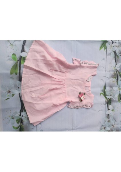 Kız Yaz Elbisesi, Sevimli Fırfır Kol Elbise Düğmeli Günlük Sundress (Yurt Dışından)