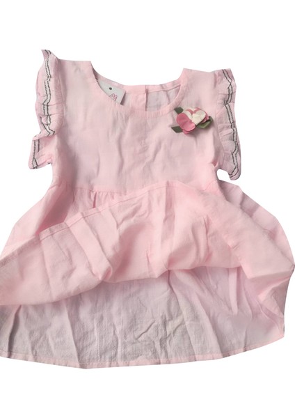 Kız Yaz Elbisesi, Sevimli Fırfır Kol Elbise Düğmeli Günlük Sundress (Yurt Dışından) fırsatları