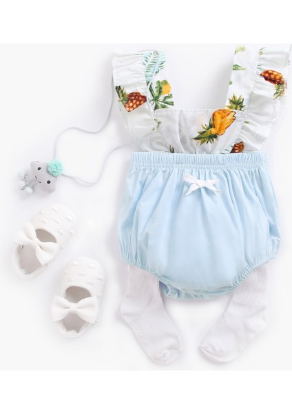 Sevimli Ananas Baskı Bebek Giyim Yaz Yenidoğan Bebek Kız Bodysuits Pamuk Bebek Giysileri Prenses (Yurt Dışından) modelleri
