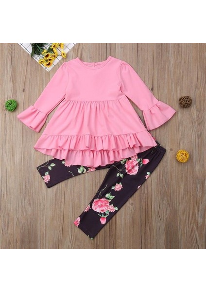 2 Adet / Takım T-Shirt + Pantolon Sevimli Hayvan Yumuşak Pamuk Kız Erkek Bebek Giyim Erkek Yaz Kısa Kollu Iki Parçalı Takım Elbise Çocuk Yeni T-Shirt Giyim Seti (Yurt Dışından)