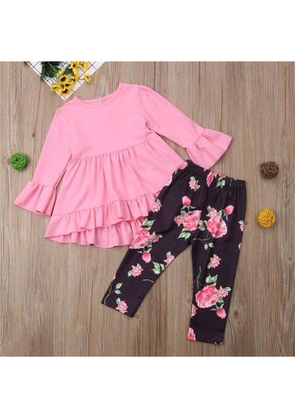 2 Adet / Takım T-Shirt + Pantolon Sevimli Hayvan Yumuşak Pamuk Kız Erkek Bebek Giyim Erkek Yaz Kısa Kollu Iki Parçalı Takım Elbise Çocuk Yeni T-Shirt Giyim Seti (Yurt Dışından)