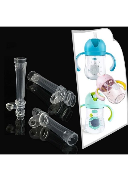 3 Adet Biberon Silikon Pipet Değiştirme Çocuklar Su Şişeleri Damlatmaz Kupa Termal Şişe Ekstra Pipet Aksesuarları (Yurt Dışından) fiyatları