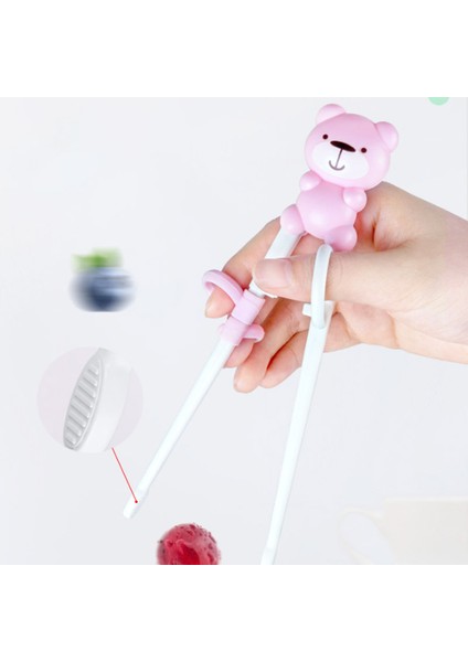 1 Çift Bebek Öğrenme Eğitim Çubuklarını Karikatür Hayvan Acemi Çubuk Sofra Çocuk Yemek Eğitimi Yardımcı Bebek Araçları (Yurt Dışından) modelleri