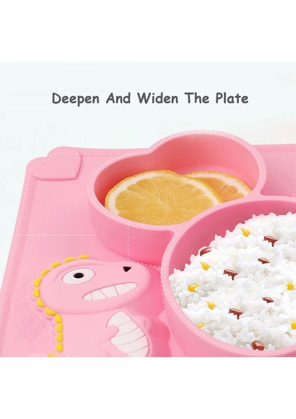 Bebek Yemeği Plaka Seti Bebek Besleme Plakası Eğitim Kase Kaşık Dinozor Karikatür Kaymaz Yemek Tabağı Sıcak Satış (Yurt Dışından) modelleri