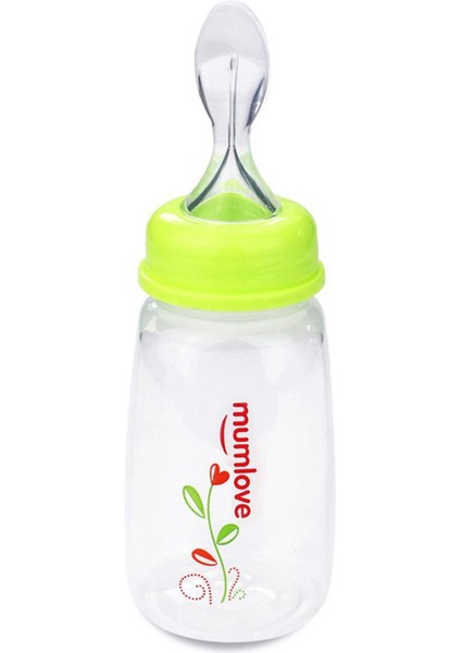 Bebek Sıkma Besleme Kaşığı Gıda Sınıfı Silikon Bebek Bebek Eğitim Kepçe (Yurt Dışından)