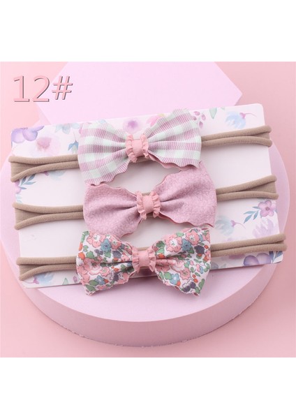 3 Adet/takım Yay Bebek Kafa Bandı Meyve Baskı Ekose Bebek Kız Saç Aksesuarları Tatlı Prenses Bebek Çocuk Şapkalar (Yurt Dışından) fiyatları