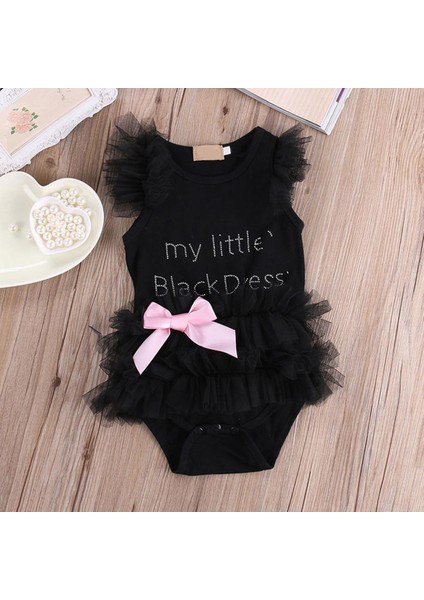 Yenidoğan Çocuklar Bebek Kız Bebek Romper Tulum Bodysuit Tutu Elbise Elbise Kıyafet (Yurt Dışından)