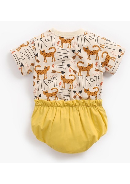 Yenidoğan Yaz Kısa Kollu Bebek Kız Giyim Setleri 2 Adet Pamuk Bebek Giysileri Sevimli Karikatür (Yurt Dışından) fiyatları