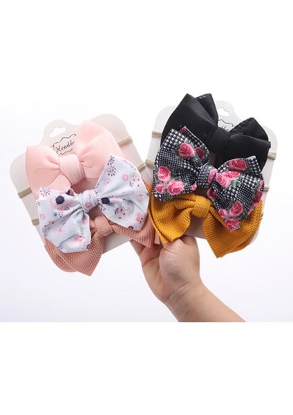 3 Adet/takım Büyük Yaylar Çiçek Kafa Bandı Yumuşak Elastik Naylon Yenidoğan Bebek Kız Bantlar Sevimli Ilmek Kumaş Çocuk Kız Saç Aksesuarları (Yurt Dışından) fırsatları