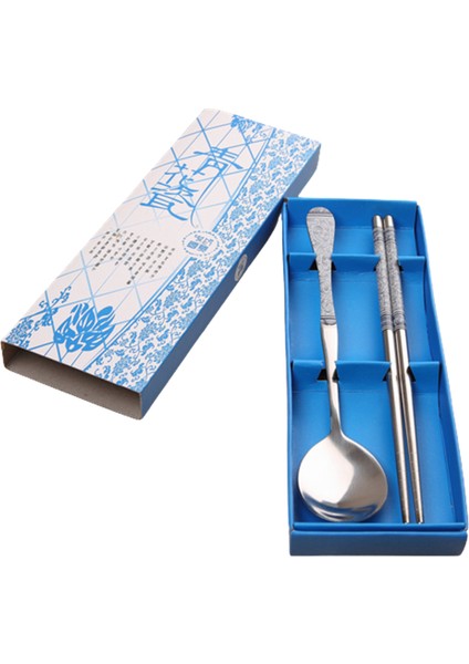 Günlük Yaşam Için Kaymaz Tasarımlı Uzun Saplı Metal Yemek Çubukları ve Kaşık Seti (Yurt Dışından) modelleri