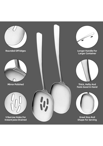 Servis Ss Seti, 10 Inç Sd S ve Servis S, Ss Gümüş Takımlar, Pişirme S, Makarna S, 2'li Paket (Yurt Dışından) modelleri