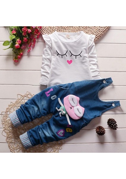 1-6y Kızlar Çiçek Baskı Kapalı Omuz T Shirt Tops + Ilmek A-Line Etekler (Yurt Dışından) fiyatları