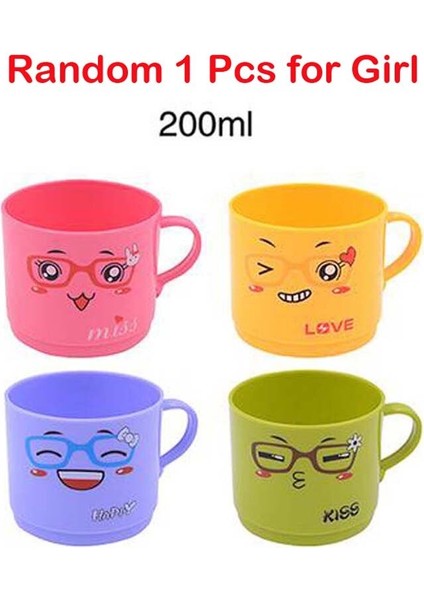 Adet 200 ml Bebek Çocuk Su Bardağı Çevre Sağlığı Bebek Besleme Fincan Karikatür Süt Suyu Bardağı Çocuklar Için (Yurt Dışından) modelleri