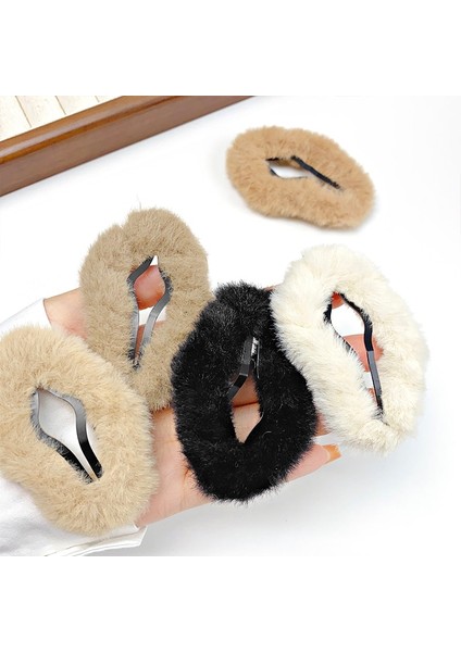 Kış Yeni Katı Peluş Bulut Şekli Saç Tokası Kadınlar Için Tatlı Saç Süslemeleri Kabarık Firkete Tokalarım Moda Saç Aksesuarları (Yurt Dışından) modelleri