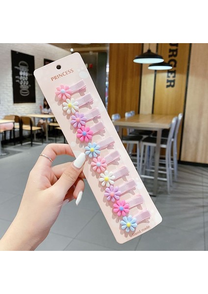 10 Adet/takım Bebek Saç Klipleri Karikatür Fiyonklar Çiçek Çocuklar Tokalar Kızlar Için Tatlı Çocuk Klipleri Tokalarım Bebek Saç Aksesuarları (Yurt Dışından) fiyatları