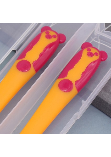 Çocuk Sevimli Ayı 360 Derece Bükme Çatal Kaşık Bebek Besleme Gereç Sofra Seti (Yurt Dışından) fırsatları