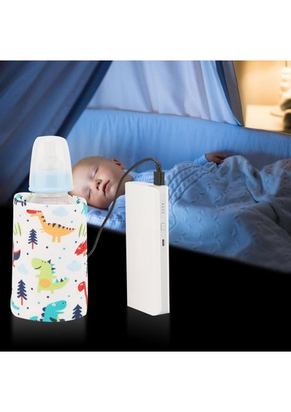 USB Biberon Isıtıcı Taşınabilir Süt Seyahat Isıtıcı Depolama Kapağı Yalıtım Termostatı (Yurt Dışından)