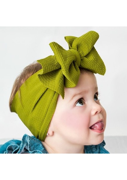 Büyük Yaylar Bebek Kafa Bandı Dıy Ayarlanabilir Ilmek Kız Kafa Bandı Düz Renk Bebek Türban Saç Aksesuarları (Yurt Dışından) modelleri
