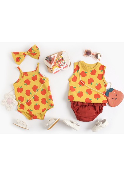 Yaz Kolsuz Bebek Kız Bodysuits Sevimli Bebekler Giysileri Kafa Bandı ile Pamuk Yenidoğan Bebek Giyim (Yurt Dışından)