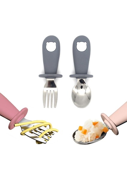 [eğlenceli Canlı] Bebek Karikatür Sofra Seti Çocuk Gereçler Paslanmaz Çelik Yürümeye Başlayan Çocuk Yemek Takımı Çatal Bıçak Takımı Karikatür Bebek Maması Besleme Kaşığı Çatal (Yurt Dışından) fiyatları