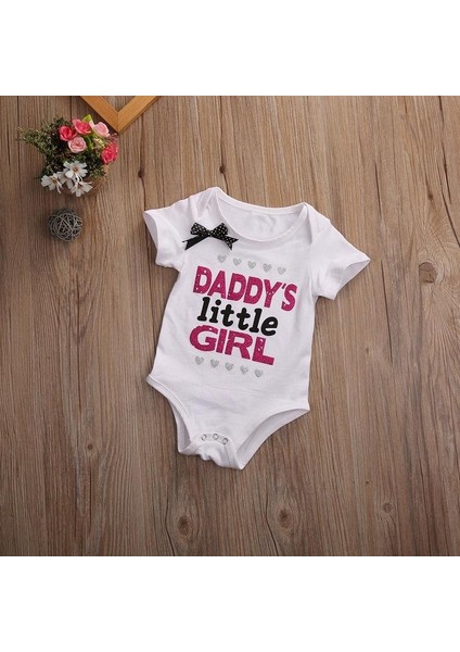 Pamuk Yenidoğan Bebek Erkek Bebek Kız Bodysuit Romper Tulum Giysileri Kıyafetler 0-18MONTHS (Yurt Dışından)