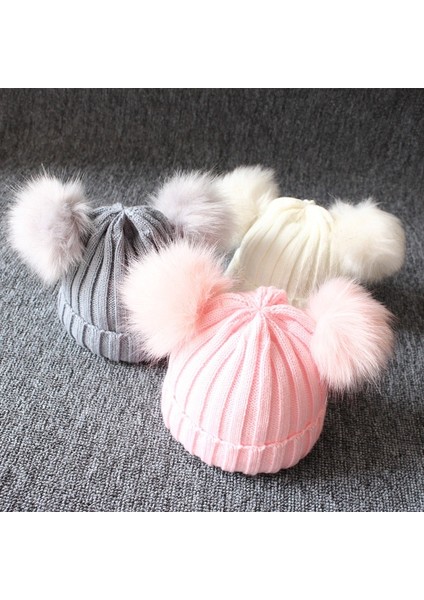 Baba ve Mumya'yı Seviyorum Sevimli Ponpon Bebek Şapka Sıcak Kış Örme Çocuklar Bebek Kız Erkek Bere Kap Katı Açık Bebek Yürüyor Çocuk Şapka Bonnet Enfant (Yurt Dışından) fırsatları