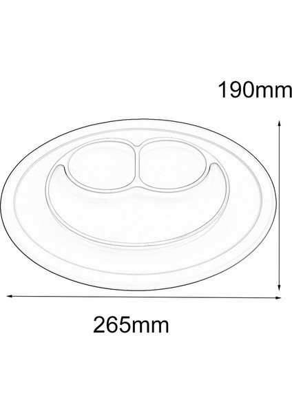 Nyt Çocuk Tek Parça Silikon Servis Altlığı Çocuk Besleme Yemek Tabağı Emmeleri Nemli Yerleşimler (Yurt Dışından)